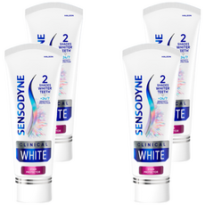 SENSODYNE 舒酸定 專研亮白抗敏牙膏, 100g, 4條