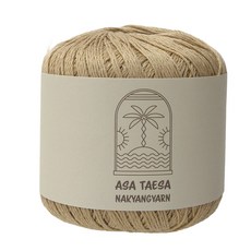 Asa Taesa亞麻混紡編織線, 504 Skin Beige, 1捆