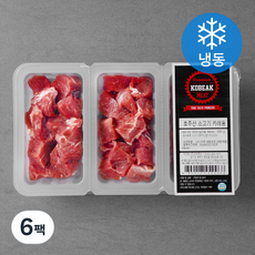 코빅푸드 호주산 소고기 카레용 (냉동), 600g, 6팩