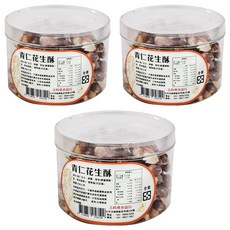 吉時饌 青仁花生酥 台灣製造, 240g, 3罐