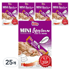 더캣츠 고양이 미니 베로베로 짜먹는 간식 20개입, 참치, 200g, 25개