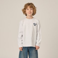 YALE KIDS 兒童小logo長袖棉質T恤YJPTLSD33122