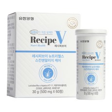 유한양행레시피브이 강아지 뉴트리헬스 영양제, 60정, 피부/피모+알러지, 1개 60정, 피부/피모+알러지, 1개