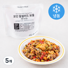 모던밀 모던 웜샐러드 보울 핫치킨 (냉동), 250g, 5개