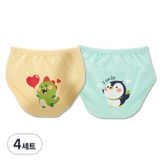 agazzang Friendly 6層如廁訓練褲, 恐龍, 企鵝, 4套