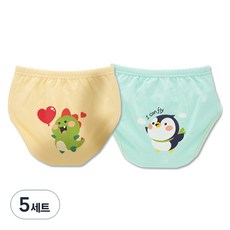agazzang Friendly 6層如廁訓練褲, 恐龍, 企鵝, 5套