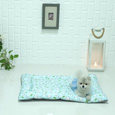 Dookypet 寵物涼感人造絲涼墊, 人造絲駱馬藍