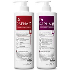 Dr.RAPHA-R 紅方頭皮護理健髮洗髮精 1L+蛋白質健髮護髮素 1L, 1組