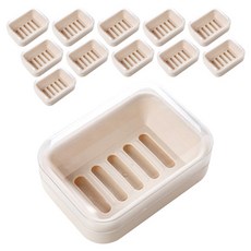 THE ZAKKA 半透明排水皂盒, 淺褐色, 12個