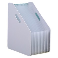 展開式大容量文件夾 A4, 淺灰色(垂直), 1個