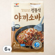 CJ제일제당 정통식 야끼소바 2인분, 412g, 6개