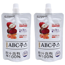 YEONDOOFARM 兒童ABC綜合蔬果汁, 100ml, 2包