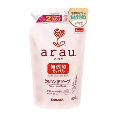 SARAYA arau. 愛樂寶 洗手慕斯 補充包, 500ml, 1包