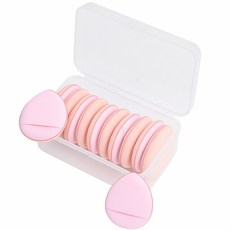 Holmes Pick 迷你手指化妝海綿粉撲, 粉紅色, 10個