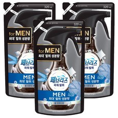 febreze 風倍清 織物除臭劑 男性 酷涼水漾香氛 補充包, 320ml, 3個