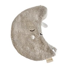 FABELAB 奶嘴安撫巾 - 70%黏液嫘縈（含竹纖維）/30%棉（有機棉） 尺寸:約21x14cm, Beige月亮, 1條