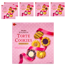 BOURBON 北日本 丹麥西點禮盒, 可可奶油風味餅乾 + 白奶油風味餅乾 + 焦糖奶油風味餅乾 + 咖啡奶油風味餅乾 + 波浪型餅乾, 6盒