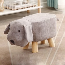 세뇨르킴 동물친구 소파 스툴, 화이트강아지, 1개