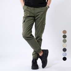 언탭트 빅사이즈 마약스판 카고 조거 밴딩 팬츠