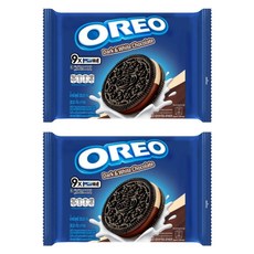OREO 奧利奧 夾心餅乾隨手包 黑白巧克力口味, 236.25g, 2袋