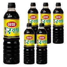 삼화식품 맑은 국간장, 900ml, 6개