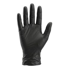 TIS 多用途丁腈手套, 黑色, 小(S), 100個