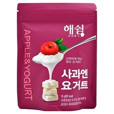 韓爸田園日記 蘋果優格餅乾, 6M+寶寶零食, 含50%水果果粒, 急速冷凍乾燥技術, 蘋果, 16g, 1包