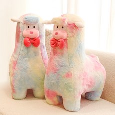 까망앤베르의 푸드트럭 알파카 도도 인형, 레인보우, 1개, 51cm
