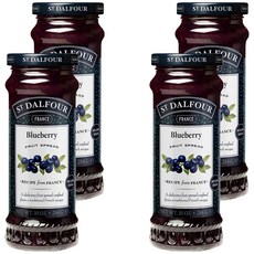 샹달프 과일잼 블루베리, 284g, 4개