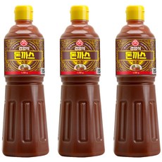 OTTOGI 不倒翁 輕洋食炸豬排醬, 1.1kg, 3瓶