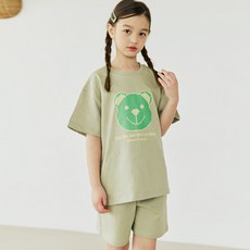 vavkids 兒童透氣小熊圖案上衣下著套裝