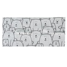 Garden Luv 北歐風室內裝飾重點小熊線圈地墊, 混合色, 1個