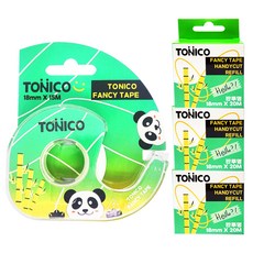 Shin Hung Tonico 花式膠帶切臺 + 3卷補充裝組合 半透明, 1套