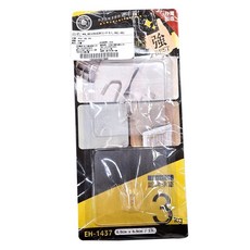 Green Bell 綠貝 無痕掛勾 中(6.9 x 6.9cm) 2個, 透明色, 2組