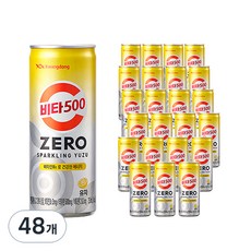 비타500 제로 스파클링 유자, 250ml, 48개