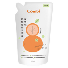 Combi康貝 植物性奶瓶蔬果洗潔液 APG綠色洗淨成分, 800ml, 1包