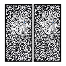 度假Best柔軟大型海灘巾, 猛獸美洲豹, 2個