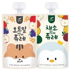 Little Spoon 蔬菜泥 100g + 燕麥泥 100g 套裝, 1套
