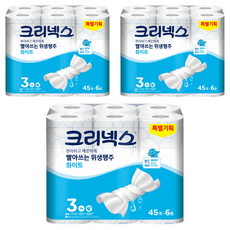 크리넥스 빨아쓰는 천연펄프 위생행주 화이트, 45매, 18개