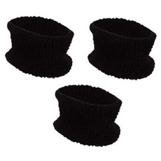 INCONTRO 超細纖維修身圍脖 3入, 黑色