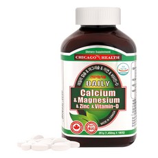 CHICAGOHEALTH 日常鈣鎂鋅維他命D錠, 180顆, 1罐