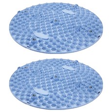 Bonitory 圓形足部按摩指壓墊 45cm, 天藍色, 2個