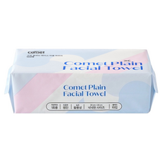 comet 素面拋棄式洗臉巾, 100抽, 1包