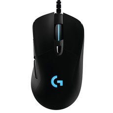 Logitech G 羅技G G403 HERO 有線電競滑鼠 輕巧結構設計 靈活調整 適用於遊戲/音頻/螢幕驅動 追蹤速度超過400 IPS, M-U0049, 黑色
