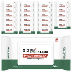 이지팜 손소독 티슈, 50매, 24개