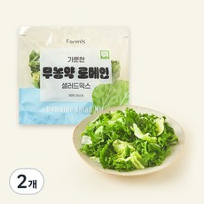 팜에이트 무농약 인증 가뿐한 로메인 샐러드믹스 3개입, 210g, 2개