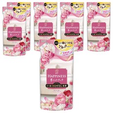 Lenor 蘭諾 日本原裝進口 HAPPINESS 衣物柔軟精 古董玫瑰 補充包, 370ml, 6包