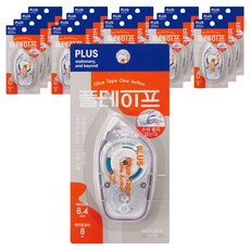 플러스 원액션 풀테이프 8.4mm x 8m TG-1920, 투명, 18개