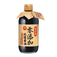 萬家香 零添加 純釀醬油, 450ml, 1瓶