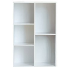 EASY HOME 開芯加厚五格直橫兩用收納櫃 白色 台灣製, 60 x 29.5 x 89.8cm